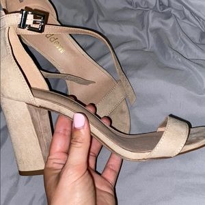 Beige heels